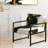 Poitier Geometric IV - Upholstered Modern Yellow And Black Accent Arm Chair-2143570409