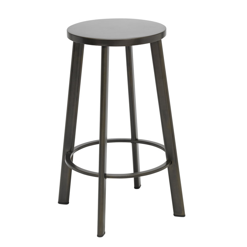 Tabouret de bar et de comptoir Metro, Tabouret de comptoir (assise de 25 po de hauteur), Gris