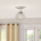 Cardiff Glass Semi Flush Mount