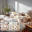 Ensemble de literie à motif géométrique de 5 - Ensemble de housse de couette et coussin décoratif Contemporary Boho-124288177