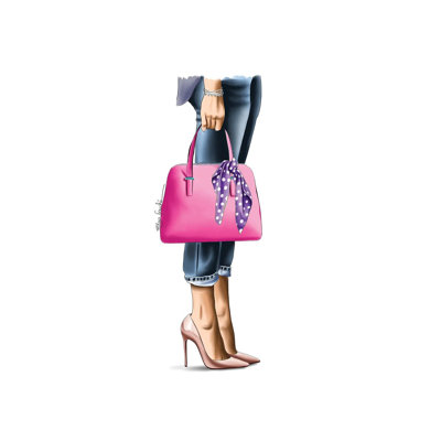 Handbag by Elza Fouche - Wrapped Canvas Print