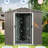 Metal Storage House Shed 8Ft X 4Ft, Galvanized, Gray Galvanized Outdoor Utility-122098414