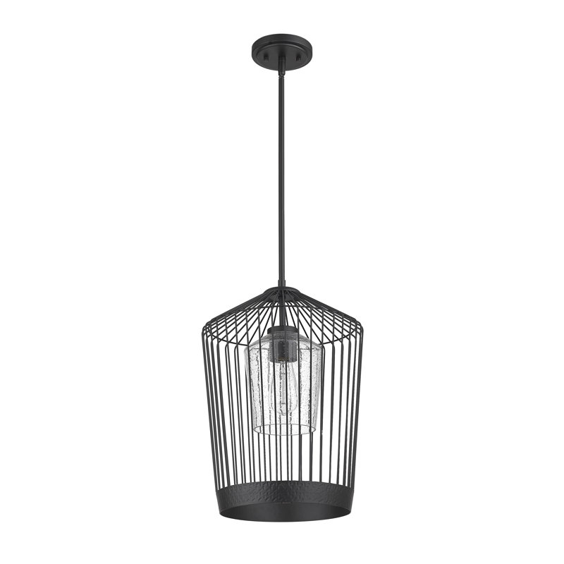 Luminaire suspendu 1 lumière Magallanes, H 99,5 po x l 13 po x P 13 po
