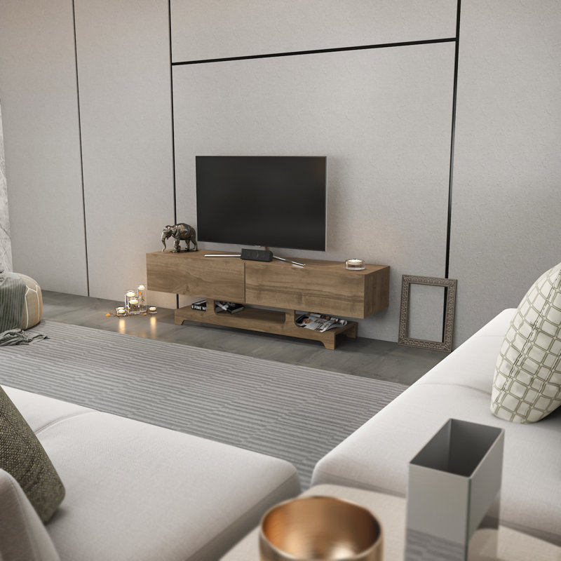Ayad 63" TV Stand for TVs up to 75", Walnut