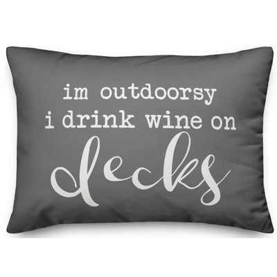 Outdoor Reversible Throw Pillow