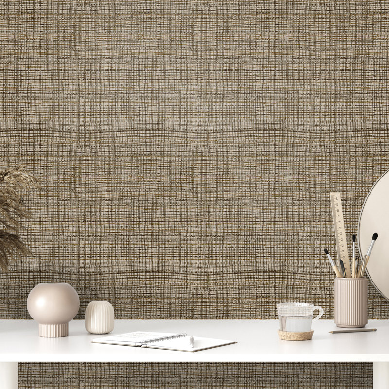 Salt Fondo Wild Grass Effect Wallpaper Roll, Bronze
