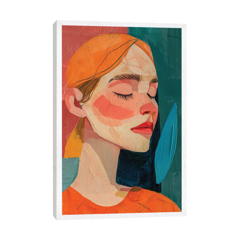 Emotional Woman Portrait by Sasha Robinson - Floater Frame Gallery-Wrapped Canvas Giclée on Canvas, White