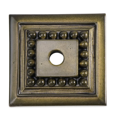 ASSORTED DECORATIVE BACK PLATE; BURNISHED BRASS FINISH