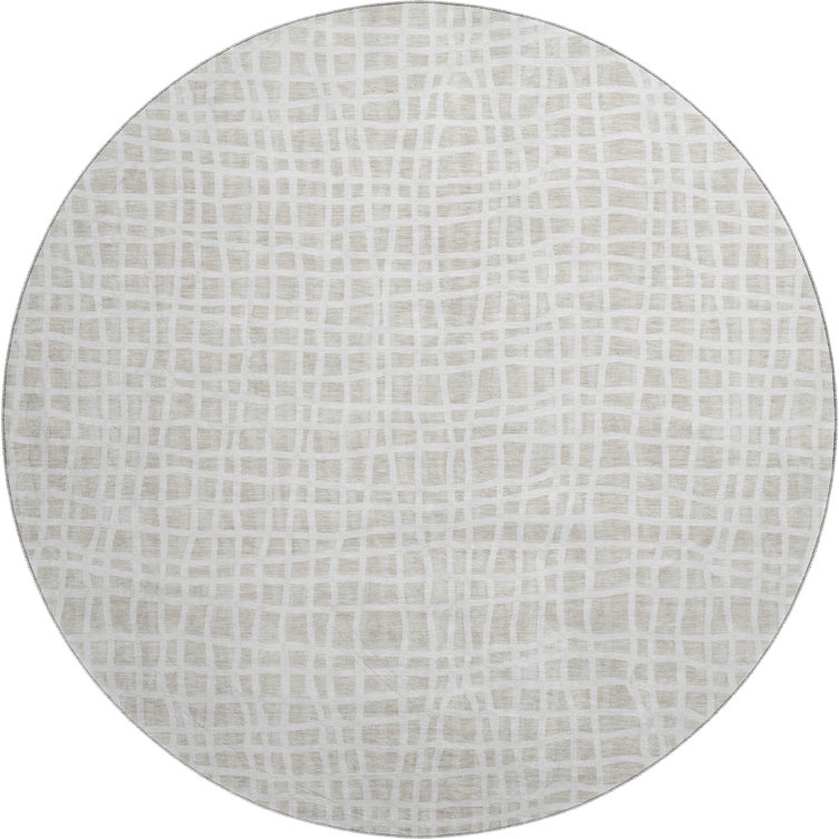 Premium Machine Washable Prisco Ivory Rug