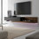 Meuble télé moderne avec éclairage à DEL et fonctionnalité de rangement, adapté aux salons et aux chambres à coucher.