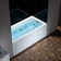 60" X 30" Alcove Acrylic Rectangular Whirlpool Heated Jetted Tub In White With Drain & Overflow