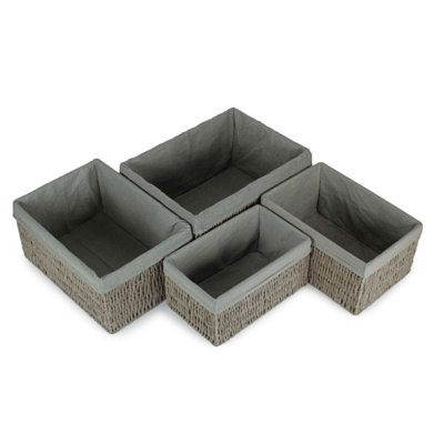 Fleur De Lis Living Seagrass Decorative Basket