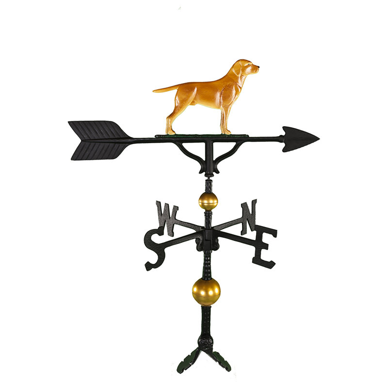Deluxe Lab Dog Weathervane, Natural