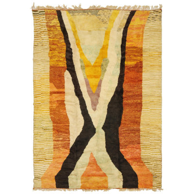 Moroccan Rugs One-of-a-Kind Rectangle 9'8" X 13'7" Area Rug