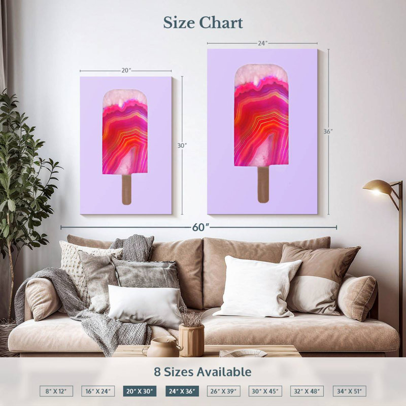 Yarlin Agate Popsicle, 36" H x 24" W