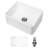 White Ceramic Sink 24 Inch - Apron Front, Easy Feature For Kitchen & Laundry Front 24" Single Bowl, Ample Storage