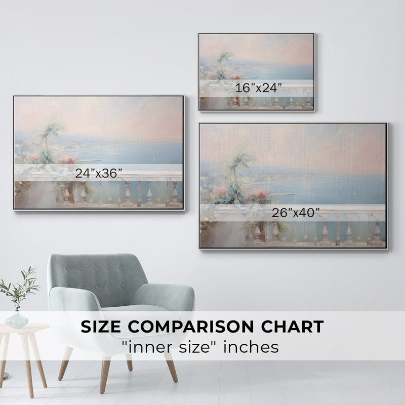 «Vintage Landscape -DL XXXV» sur toile, Blanc, H 27 po x l 41 po