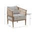 Chaise avec accoudoirs d'appoint