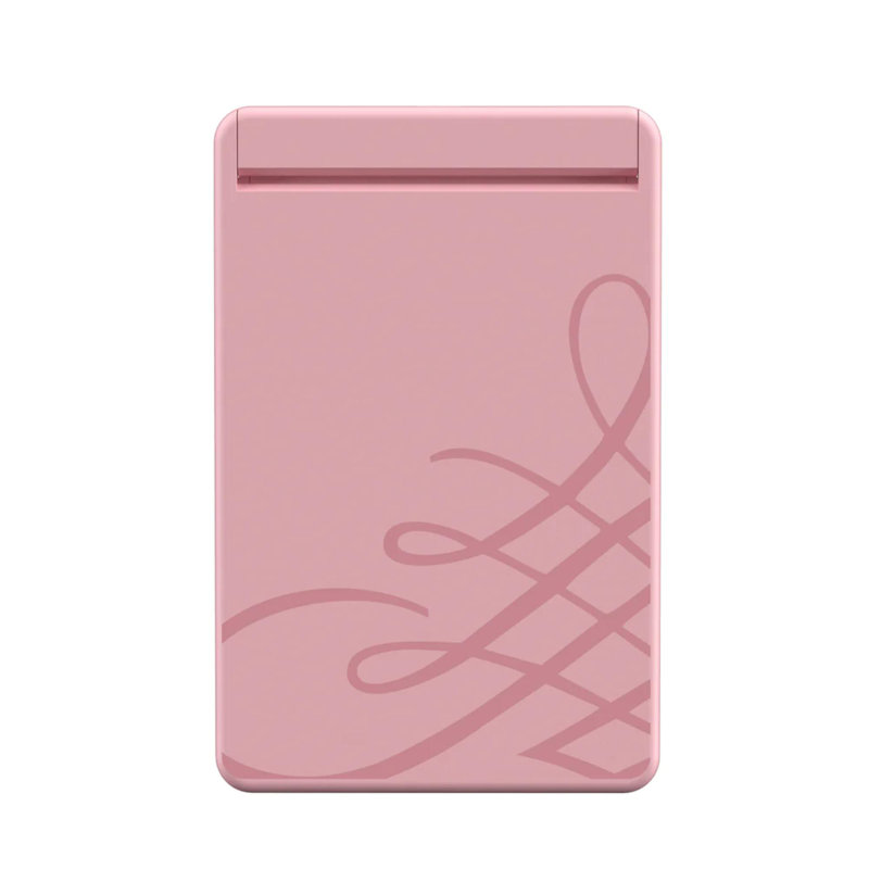 Laureta Touch Up 2.0 LED Compact Mirror with Magnification, Ultra Slim Bifold Makeup Mirror, Rose Gold