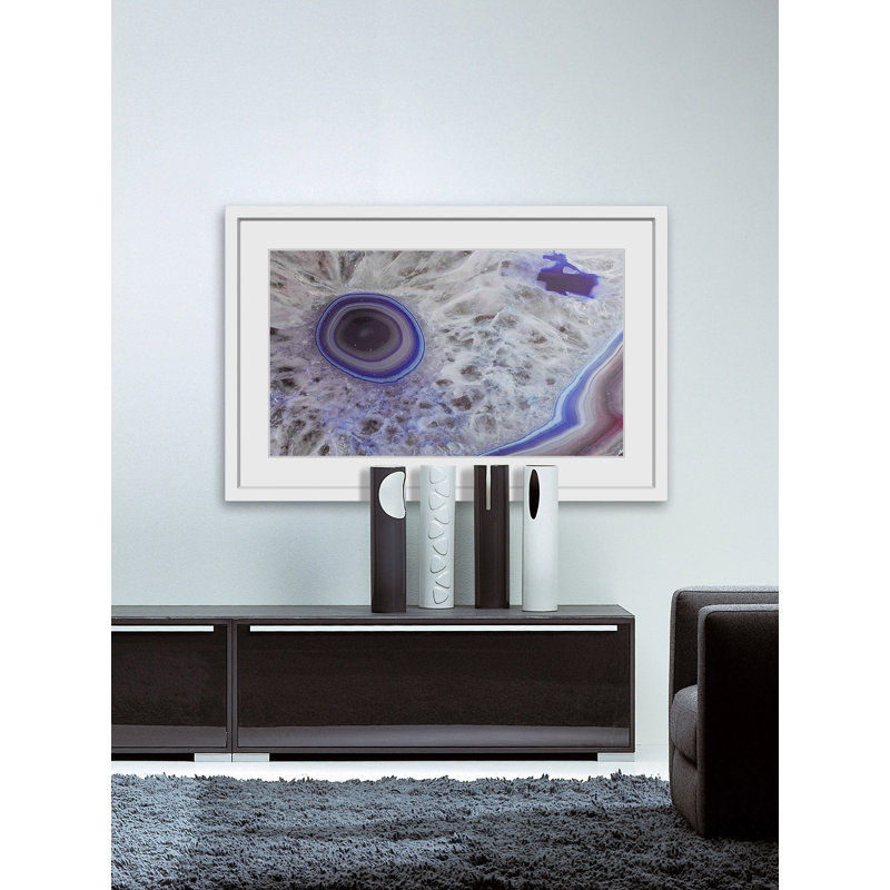 « mauve lake », reproduction d’art encadrée, H 30 po x l 45 po x P 1,5 po