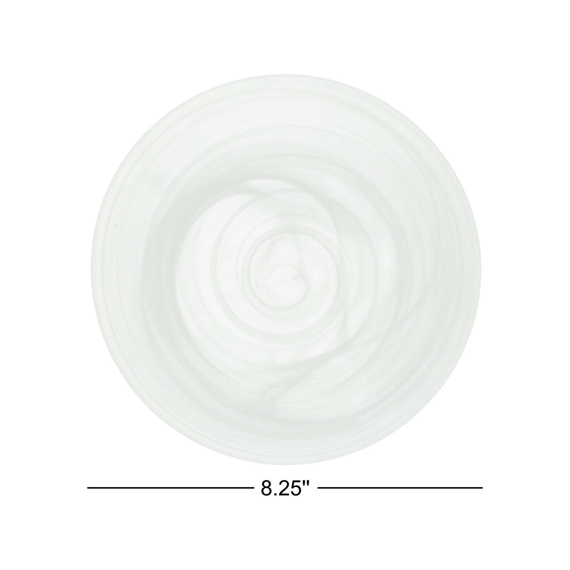 Fortessa La Jolla Glass Dessert Plate, White