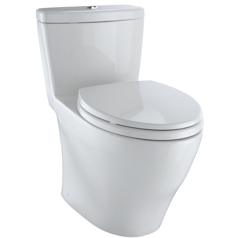Aquia® Dual-Flush Elongated Bidet Toilet (Seat Included), Colonial White