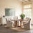 Marina Oak Wood Dining Table