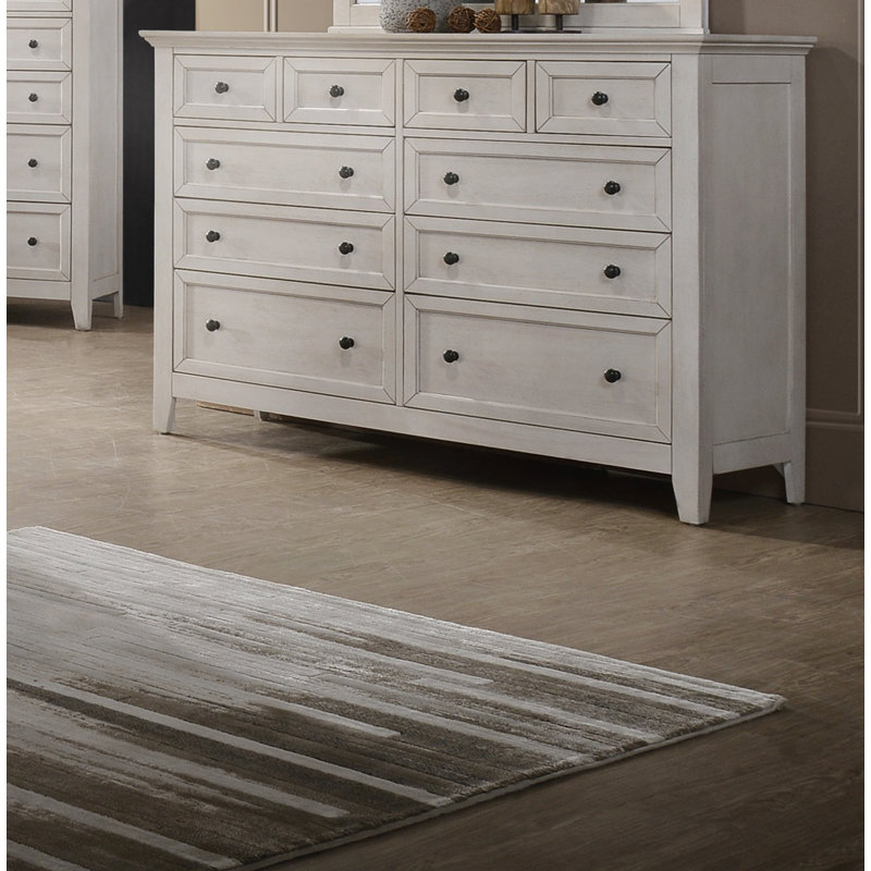 Jacon 10-Drawer Dresser, White
