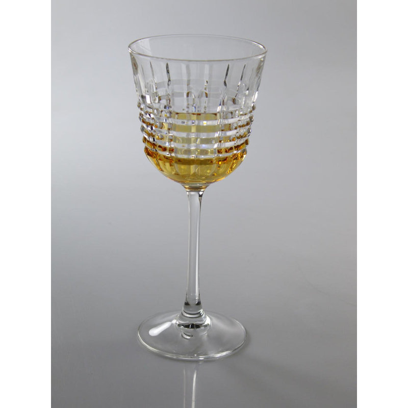 Ensemble de 6 verres à vin, Transparent / ambre