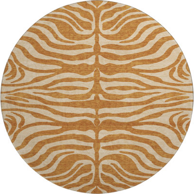 Premium Machine Washable Kian AMF1042 Animal Print Rug