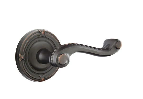 Levier de porte de passage, Bronze frotté à l'huile, Gauche