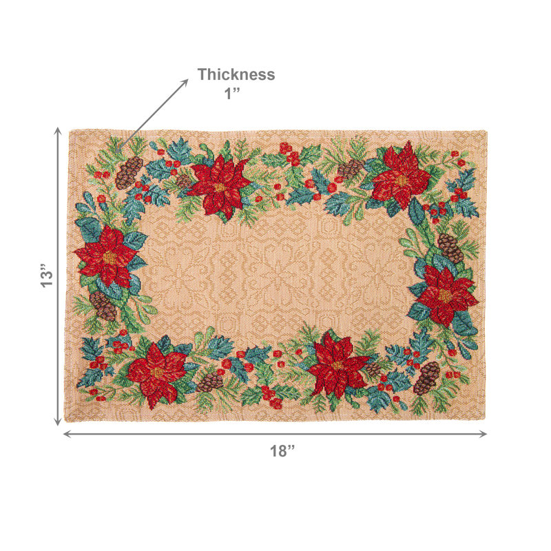 Napperon Tapisserie Poinsettia