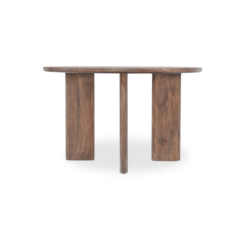 Lia Round Dining Table Dark Brown