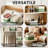 4 Pack 12×9×8 Inch Cotton Rope Storage Baskets with Handles, Woven Organizing Baskets for Toy, Towel, Book and Clothing Storage-129676972