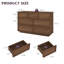 Commode moderne Abbate à 7 tiroirs, largeur de 120 cm, en bois-1392025405