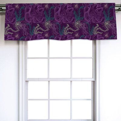 Sateen Ruffled Window Valance