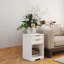 Table de chevet avec 2 tiroirs, table de bout, table de chevet avec espace ouvert, poignée dorée, design Morden, pour salon, chambre à coucher, assemblage facile