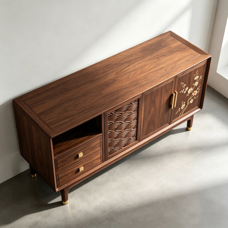 Chinese-style retro minimalist high-end sideboard