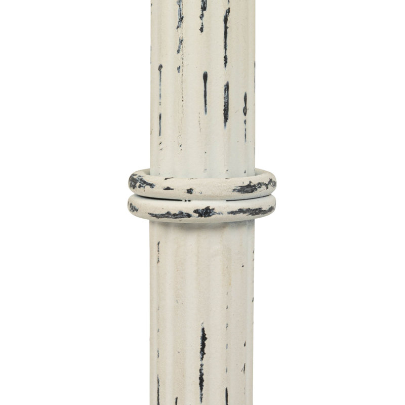 Metal Martini Cocktail Table, White
