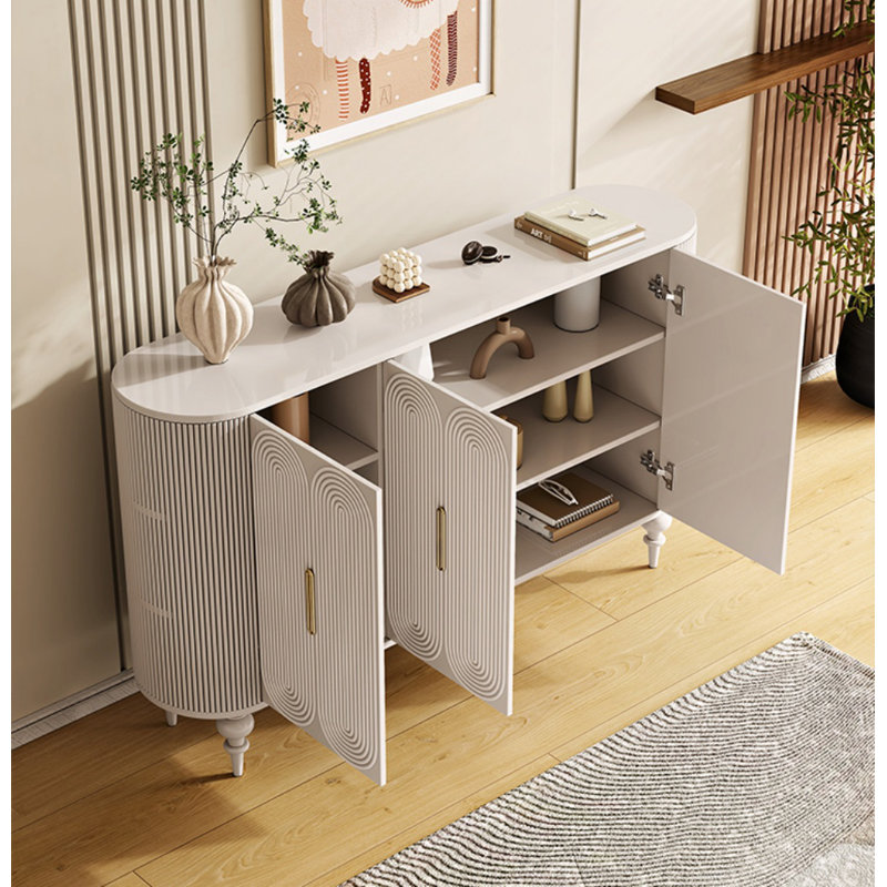 Armoire d'entrée blanche moderne simple