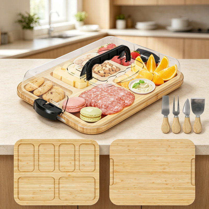East Urban Home Bamboo Cheese Board