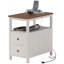 Table de bout moderne avec station de charge et ports USB, table d'appoint étroite avec tiroirs et tablette pour le salon