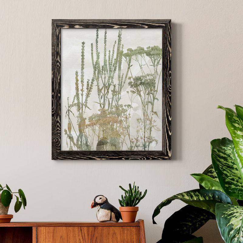 Forêt sauvage - Peinture sur toile, Cadre noir, H 24 po x l 18 po x P 1,5 po