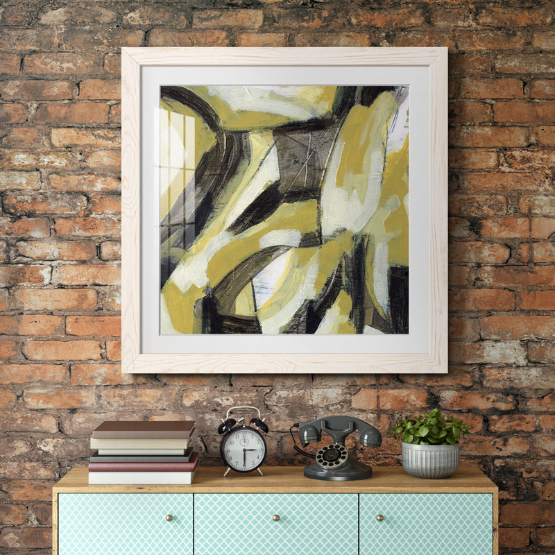 «Citron Rhythm II», reproduction encadrée de qualité supérieure - prête à être accrochée, H 22,5 po x l 22,5 po x P 1,5 po