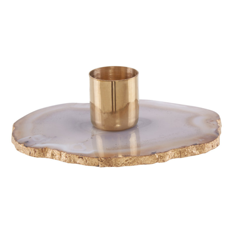 Stone Tabletop Candlestick