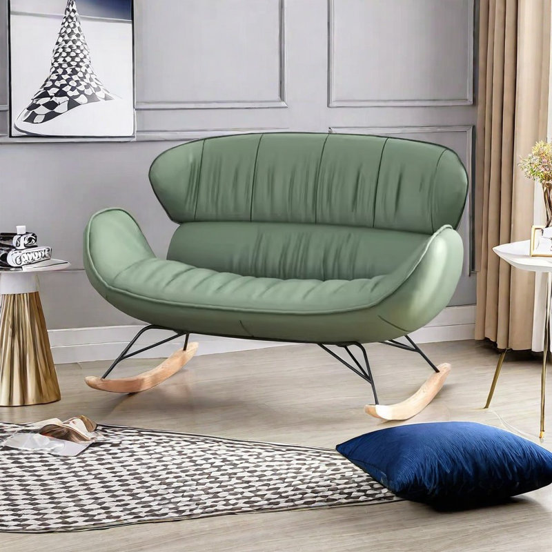 Chaise berçante double Nordic Art, Vert