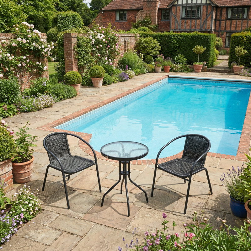 2 - Person Patio Dining Set with Round Table