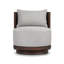 OZZY Outdoor Teak Swivel Armless