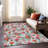 Machine Washable Indoor/Outdoor Christmas Nutcracker Xhevrie Silver Rug-561186308