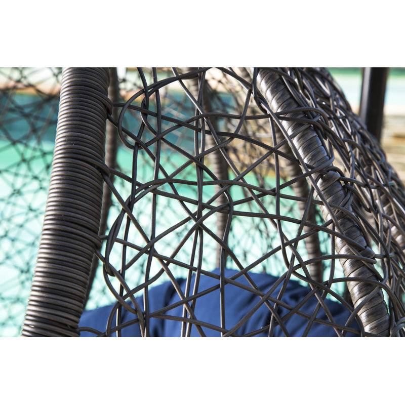 Balancelle avec support Roxbury, Bleu marine